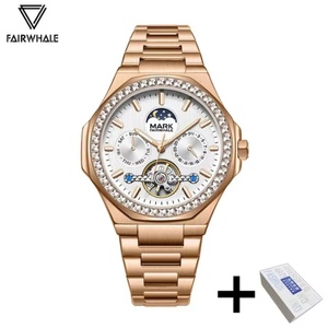 Mark Fairwhale FW-6740 Luxury <b>Watch</b> Men Waterproof Multi Functional Luminous Moonphase Diamond Automatic <b>Mechanical</b> <b>Watches</b> - Product Image 1