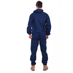<span class=keywords><strong>Ropa</strong></span> de trabajo de mezclilla Overoles de reparación de automóviles de talla grande Monos soldados de manga larga a prueba de polvo con LOGO - Product Image 5