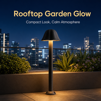 Lampadaire LED moderne en forme de champignon, anti-éblouissement, en aluminium, pour jardin, pelouse, villa, éclairage de chemin