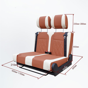 Asiento Cama Reclinable Ajustable para <span class=keywords><strong>Camper</strong></span> Van, Estructura Reversible, Material de Tela, Ancho y Color Personalizables, Modificación para <span class=keywords><strong>Camper</strong></span> - Product Image 5