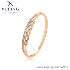 X000728006 Gioielli XUPING all'Ingrosso, Bracciale di Alta Qualità, Forma Rotonda 60mm, Placcato Oro 18K, Braccialetto alla Moda - Product Image 2