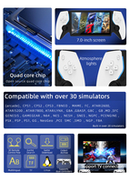 Console de jeu rétro HC8000 7 pouces IPS Open Source Lecteur de jeux vidéo Arcade RK3128 Quad Core Sortie TV 1 Go 64 Go 3500 mAh Rechargeable