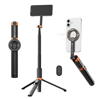 K&F Concept MS-18 - Trípode Magnético Ligero de 71 Pulgadas para Selfies, Soporte Extensible para Teléfono con Control Remoto Bluetooth