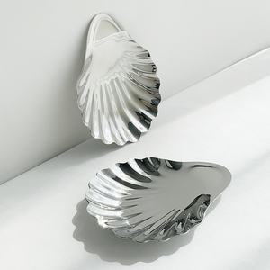 Bandeja de Aperitivos de Acero Inoxidable Pulido, Adornos Decorativos para Entrada de Escritorio, Platos y Bandejas de Metal para Queso - Product Image 2