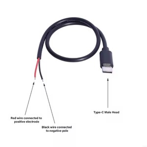 USB C maschio a 2pin cavo di alimentazione Pigtail 30CM 20AWG <span class=keywords><strong>per</strong></span> una facile installazione o sostituzione in USB C gadget - Product Image 2