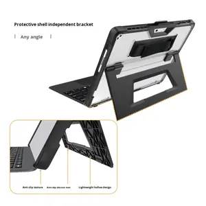 Étui pour <span class=keywords><strong>Surface</strong></span> Pro9/10/11, tablette et <span class=keywords><strong>clavier</strong></span> antichoc avec support, housse de protection pouvant être tenue à la main - Product Image 2