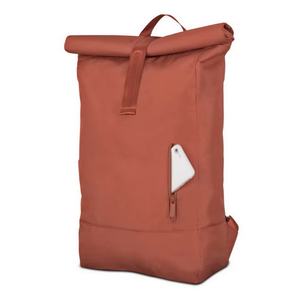 Échantillon gratuit Sac à dos en toile et cuir élégant personnalisé avec fermeture enroulable Sac à dos d'extérieur de bonne qualité - Product Image 4