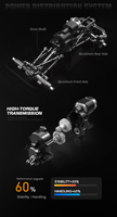 Camion RC DWI DOWELLIN, 1:20 RC Off-Road Rock Crawler, 4x4, voiture télécommandée RTR pour enfants