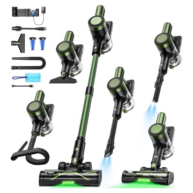 2026 Upgraded Version Cordless Vacuum Cleaner, 12000PA Vacuum Cleaners for Home with Charging Dock Station for Pet Hair Carpet