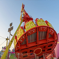 Manège Super Pendule 360 degrés en acier et fibre de verre pour parcs d'attractions extérieurs et fêtes foraines, manège à sensations fortes