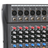 Console de mixage audio professionnelle 12 canaux CT avec 16 effets DSP, contrôleur DJ/console de mixage pour performances sur scène et enregistrement en studio