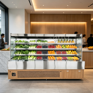 Vitrina Refrigerada de 3.0m con Enfriamiento por <span class=keywords><strong>Aire</strong></span> y Control de Humedad, Refrigerador Comercial para Frutas y Verduras Frescas - Product Image 3