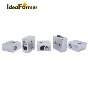 新しい3DプリンターMK押出機加熱ブロック (アルミニウム) FDMプリンターサーミスタとケーブル付き - Product Image 3