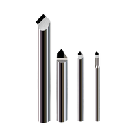 Fraise CNC en acier au tungstène PCD diamant chanfrein 60 ° 90 ° degrés pour cuivre aluminium acrylique ODM OEM fraise en bout pour métal