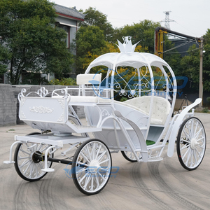 Wedding Horse Carriage Luxury Classical Pumpkin Horse Wagon Luxury Wedding Carriage Special Transport Electric Horse Carriage - Product Image 2