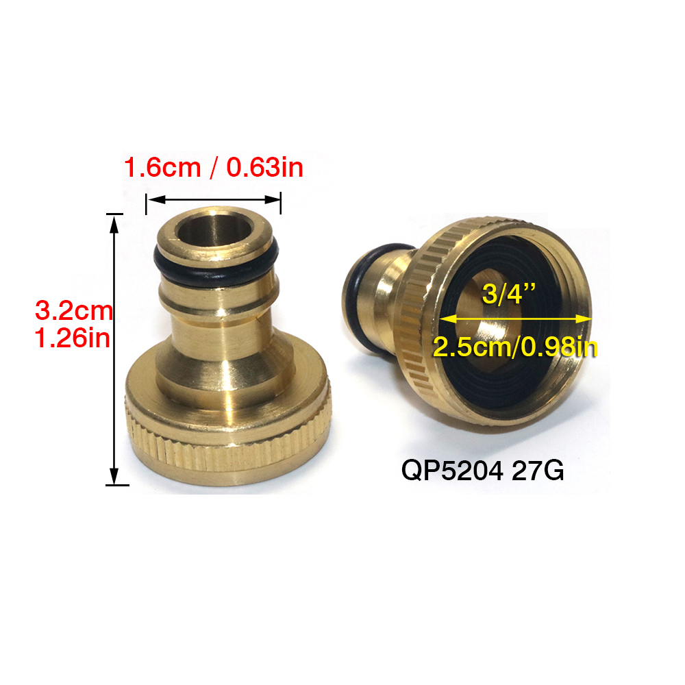 Rouge QP5204 Cuivre Filetage intérieur 3/4