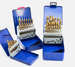 Vente en gros de 25 forets hélicoïdaux en acier rapide HSS doré titane, doublement rectifiés, précision de 0,02 mm, 30 cannelures hélicoïdales, IP54 anti-poussière/anti-<span class=keywords><strong>eau</strong></span> - Product Image 4