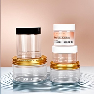 Wholesale Cosmetic Facial Cream <b>Jar</b> Silk Screen logo 30g 50g 100g PET <b>Plastic</b> Storage <b>Jar</b> with <b>Plastic</b> Screw Cap - Product Image 6