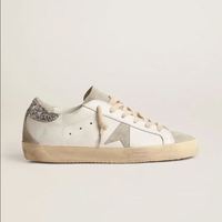 Chaussures décontractées GGBD Designer en cuir véritable, marque de luxe, avec logo doré et décoration étoile, style marche GGBD