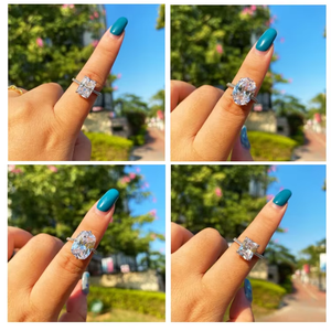 Sevenajewelry SAR7220 <strong>Rings</strong> Design for Women <strong>Emerald</strong> Cut 925 Sterling <strong>Silver</strong> <strong>Ring</strong> With CZ Stones - Product Image 5
