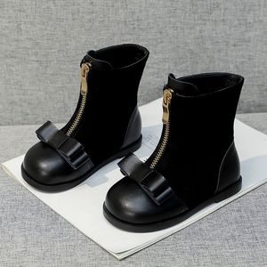 Chaussures Pour Enfants Winters PU Leather Kids Girl Boot Cute <b>Ankle</b> Boots Black Color Boots for Kid Girl Children Winter Boots - Product Image 5