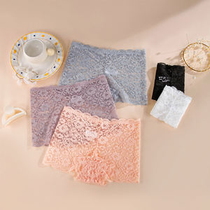 Nuevos Calzones Tipo <span class=keywords><strong>Boxer</strong></span> para Mujer con Aberturas, Cintura Media, Encaje Sexy, Estampado Floral, Talla Grande, Transpirables - Product Image 2