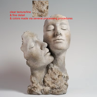 Lianda Moderne Abstrait Amant Statue Offre Spéciale Table Embrasser Couple Visage Humain Art Déco Amour Figuratif Sculpture Décor À La Maison