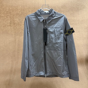 Designer brand casual fashionable stone <b>jacket</b> Outdoor metal nylon island waterproof <b>zipper</b> <b>jacket</b> For men - Product Image 4