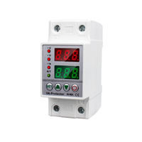 Protecteur de courant AC 230V 63A, dispositif de protection intelligent réglable contre les surtensions et les sous-tensions