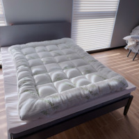 Bambus Matratze Topper Full Size mit 8-21 "Deep Pocket Matratze Pad für Doppelbett Größe Pillow Top Matratze Cooling Cover Quilt