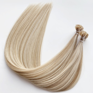 Extensiones de Cabello Humano Virgen 100% Ruso Haiyi de Alta Calidad, Super Dobles, con Punta Plana, Pre-Adheridas, Teñidas, Color Rubio para Mujer - Product Image 6