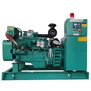 Maintenance-free battery 100KVA In-Line 4 stroke engine type generator diesel for marine