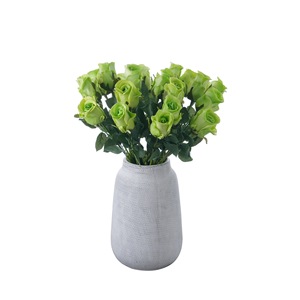 Rose artificielle CallaFloral, plante verte à branche unique, peinte, pour décoration de mariage, style INS - Product Image 5