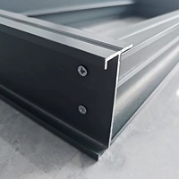 Ventana Corredera de Aluminio Integrada con Barras de Seguridad y Mosquitera, Moderna, Antirrobo e Insonorizada para Hotel o Villa