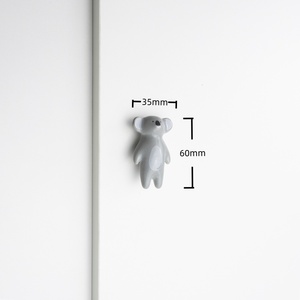 Poignée en céramique de dessin animé coloré avec vis mignon Animal Panda Koala ours Lion tirer bouton décor armoire tiroir - Product Image 6