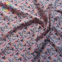 Tela elástica de cuatro vías para vestido, estampado Floral, estilo Country, primavera y verano