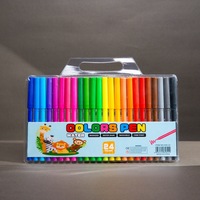 Ensembles colorés de marqueurs d'art multicolores pour enfants et étudiants, stylos à eau, pointes en feutre