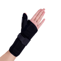 Attelle de poignet orthopédique pour le syndrome du canal carpien avec support pour le pouce, attelle de main médicale réglable