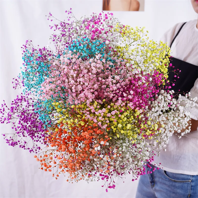 Gypsophila conservato essiccato naturale respiro Bouquet da bambino Babysbreath fiori fiori decorazione di cerimonia nuziale Bloeme Dekoration