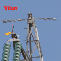 Amortisseur de vibrations et tiges de protection Vilun galvanisées de type 4D Stockbridge pour ligne de transmission ADSS OPGW, accessoires de ligne aérienne électrique