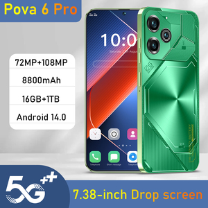 Teléfono Móvil POVA6 Pro 5G Original Clonado Desbloqueado al por Mayor, Android 14, CPU Deca Core, 16GB+1TB de Memoria, Pantalla HD - Product Image 2