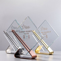 Tasse de cristal en métal multicolore, 3 pièces, offre spéciale, lettrage Laser, souvenir créatifs