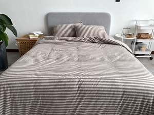 100% cotone 4pcs Lavorato A Maglia Set di Biancheria Da Letto A Maglia Letto Gruppo di fogli - Product Image 3