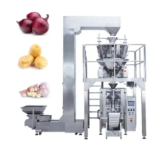 Máquina de embalagem de cebola, balança multi-cabeça de 14 cabeças, máquina de embalagem de cebola, cenoura, batata, balança de 1 kg