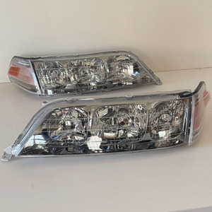 ใหม่ 4 ชิ้นไฟหน้าไฟเลี้ยวสำหรับมาร์คทู GX100 JZX100 ไฟหน้า 1996-2000 ชุบไฟฟ้าสีดำ - Product Image 2