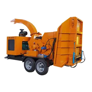 large wood crusher machine mobile crusher leaf shredder wood chipper