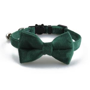 Accesorios de moda para mascotas Perro cachorro cuello corbata terciopelo Gato <span class=keywords><strong>collar</strong></span> con pajarita - Product Image 3