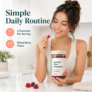 Gomitas de Lactato de Zinc Premium, Suplemento Vitamínico de Belleza, Apoyo al Metabolismo, Inmunidad y Salud Cerebral, 2 por Día, Botella de 60 Unidades, OEM/ODM 2 - Product Image 3