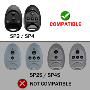 Bộ điều khiển từ xa cửa nhà để xe SPACE SP4 SP2 433,92MHz Bộ điều khiển từ xa SPACE Bộ phát tín hiệu không dây - Product Image 3