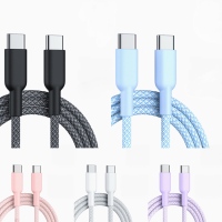 Cable de Datos USB-C a USB-C PD de 60W, 1m 2m 3m, Cable de Carga Rápida 3A USBC para iPhone 17 16 15, Venta al Por Mayor